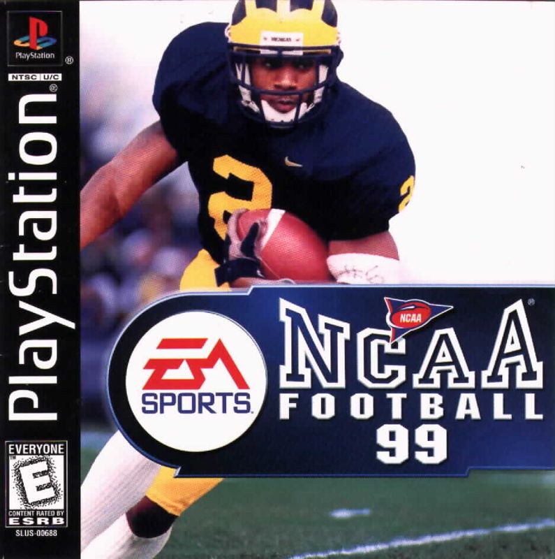 NCAA Football 99 box art for Playstation